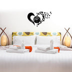 New Arrival Lovely Art Clock Wall Clock Living Room 3D Frameless Acrylic Mirror Sticker Wall Clock Home Modern Love Creative Adjustable Silent Wall Art Clocks for Home Office Decorations Quartz Acrylic Clocks Mirror Watch Stevvex