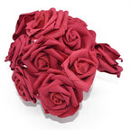 New Artificial 10/20/30 Heads 8cm PE Foam Rose Flowers Bride Bouquet Flower For Wedding Party Decorative Scrapbooking Flower Silk Roses for Wedding Centerpieces Bridal Show Bouquets Party Home Flowers Decoration Stevvex
