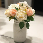 New Artificial 10/20/30 Heads 8cm PE Foam Rose Flowers Bride Bouquet Flower For Wedding Party Decorative Scrapbooking Flower Silk Roses for Wedding Centerpieces Bridal Show Bouquets Party Home Flowers Decoration Stevvex
