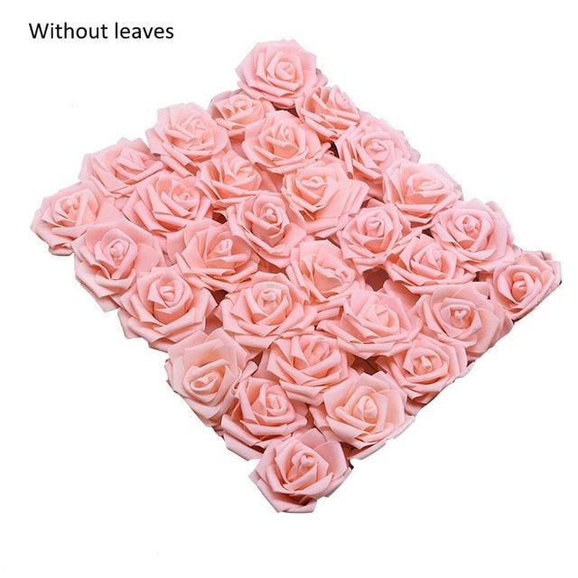 New Artificial 10/20/30 Heads 8cm PE Foam Rose Flowers Bride Bouquet Flower For Wedding Party Decorative Scrapbooking Flower Silk Roses for Wedding Centerpieces Bridal Show Bouquets Party Home Flowers Decoration Stevvex