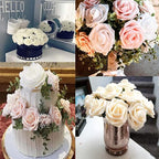 New Artificial 10/20/30 Heads 8cm PE Foam Rose Flowers Bride Bouquet Flower For Wedding Party Decorative Scrapbooking Flower Silk Roses for Wedding Centerpieces Bridal Show Bouquets Party Home Flowers Decoration Stevvex