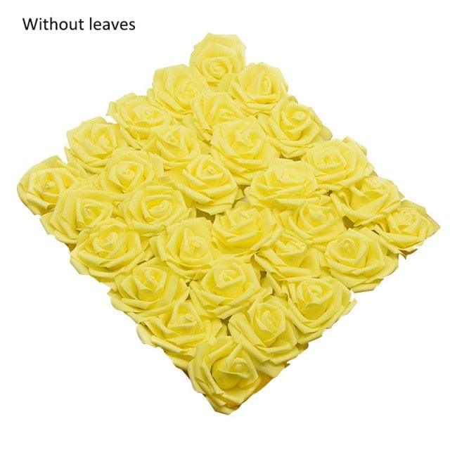 New Artificial 10/20/30 Heads 8cm PE Foam Rose Flowers Bride Bouquet Flower For Wedding Party Decorative Scrapbooking Flower Silk Roses for Wedding Centerpieces Bridal Show Bouquets Party Home Flowers Decoration Stevvex