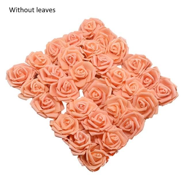 New Artificial 10/20/30 Heads 8cm PE Foam Rose Flowers Bride Bouquet Flower For Wedding Party Decorative Scrapbooking Flower Silk Roses for Wedding Centerpieces Bridal Show Bouquets Party Home Flowers Decoration Stevvex