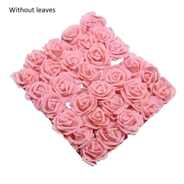New Artificial 10/20/30 Heads 8cm PE Foam Rose Flowers Bride Bouquet Flower For Wedding Party Decorative Scrapbooking Flower Silk Roses for Wedding Centerpieces Bridal Show Bouquets Party Home Flowers Decoration Stevvex