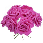 New Artificial 10/20/30 Heads 8cm PE Foam Rose Flowers Bride Bouquet Flower For Wedding Party Decorative Scrapbooking Flower Silk Roses for Wedding Centerpieces Bridal Show Bouquets Party Home Flowers Decoration Stevvex