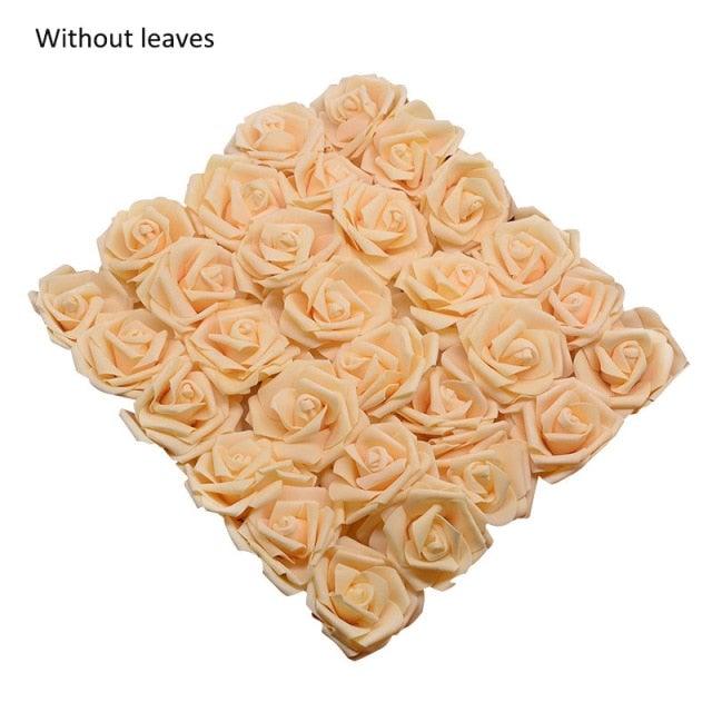 New Artificial 10/20/30 Heads 8cm PE Foam Rose Flowers Bride Bouquet Flower For Wedding Party Decorative Scrapbooking Flower Silk Roses for Wedding Centerpieces Bridal Show Bouquets Party Home Flowers Decoration Stevvex