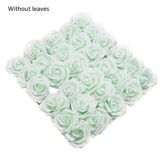 New Artificial 10/20/30 Heads 8cm PE Foam Rose Flowers Bride Bouquet Flower For Wedding Party Decorative Scrapbooking Flower Silk Roses for Wedding Centerpieces Bridal Show Bouquets Party Home Flowers Decoration Stevvex