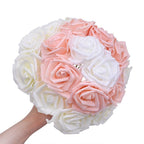 New Artificial 10/20/30 Heads 8cm PE Foam Rose Flowers Bride Bouquet Flower For Wedding Party Decorative Scrapbooking Flower Silk Roses for Wedding Centerpieces Bridal Show Bouquets Party Home Flowers Decoration Stevvex