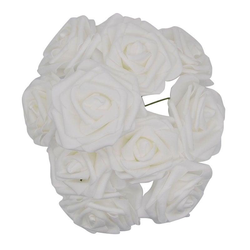 New Artificial 10/20/30 Heads 8cm PE Foam Rose Flowers Bride Bouquet Flower For Wedding Party Decorative Scrapbooking Flower Silk Roses for Wedding Centerpieces Bridal Show Bouquets Party Home Flowers Decoration Stevvex