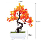 New Artificial Plants Pine Bonsai Potted  Decorative Green Small Trees Fake Flowers Ornament For Home Garden Decoration Stevvex