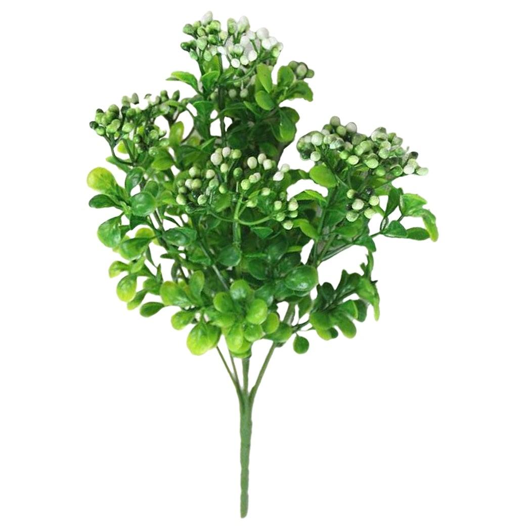 New Artificial Shrubs Boston Fern Grass Fake Green Bushes Indoor Outdoor UV Resistant Indoor Outside For Home Garden Porch Window Décor Stevvex