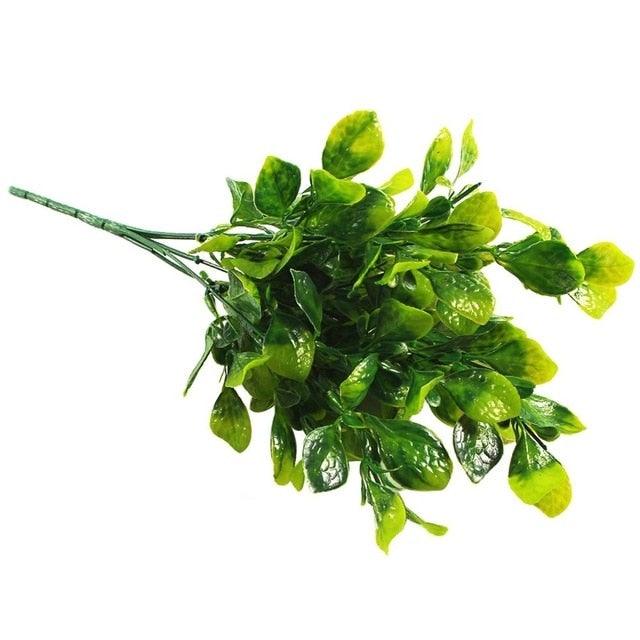 New Artificial Shrubs Boston Fern Grass Fake Green Bushes Indoor Outdoor UV Resistant Indoor Outside For Home Garden Porch Window Décor Stevvex