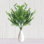 New Artificial Shrubs Boston Fern Grass Fake Green Bushes Indoor Outdoor UV Resistant Indoor Outside For Home Garden Porch Window Décor Stevvex