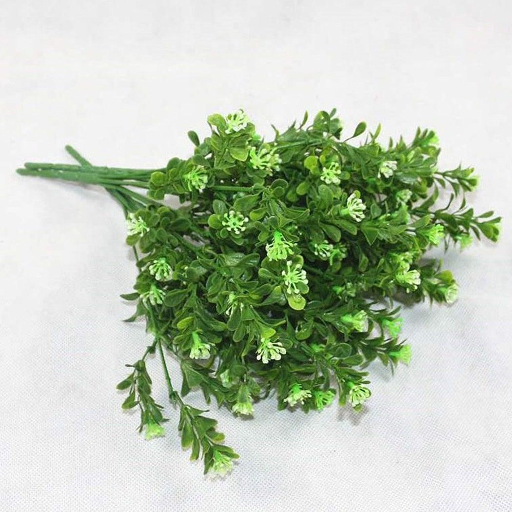 New Artificial Shrubs Boston Fern Grass Fake Green Bushes Indoor Outdoor UV Resistant Indoor Outside For Home Garden Porch Window Décor Stevvex