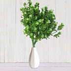 New Artificial Shrubs Boston Fern Grass Fake Green Bushes Indoor Outdoor UV Resistant Indoor Outside For Home Garden Porch Window Décor Stevvex