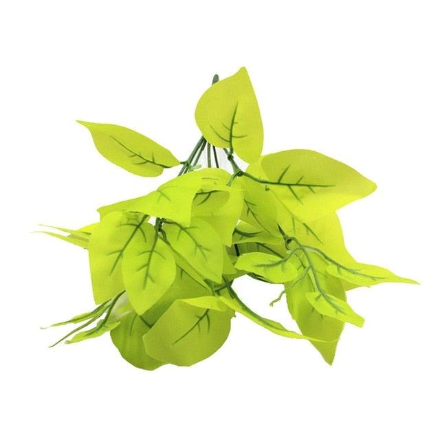 New Artificial Shrubs Boston Fern Grass Fake Green Bushes Indoor Outdoor UV Resistant Indoor Outside For Home Garden Porch Window Décor Stevvex