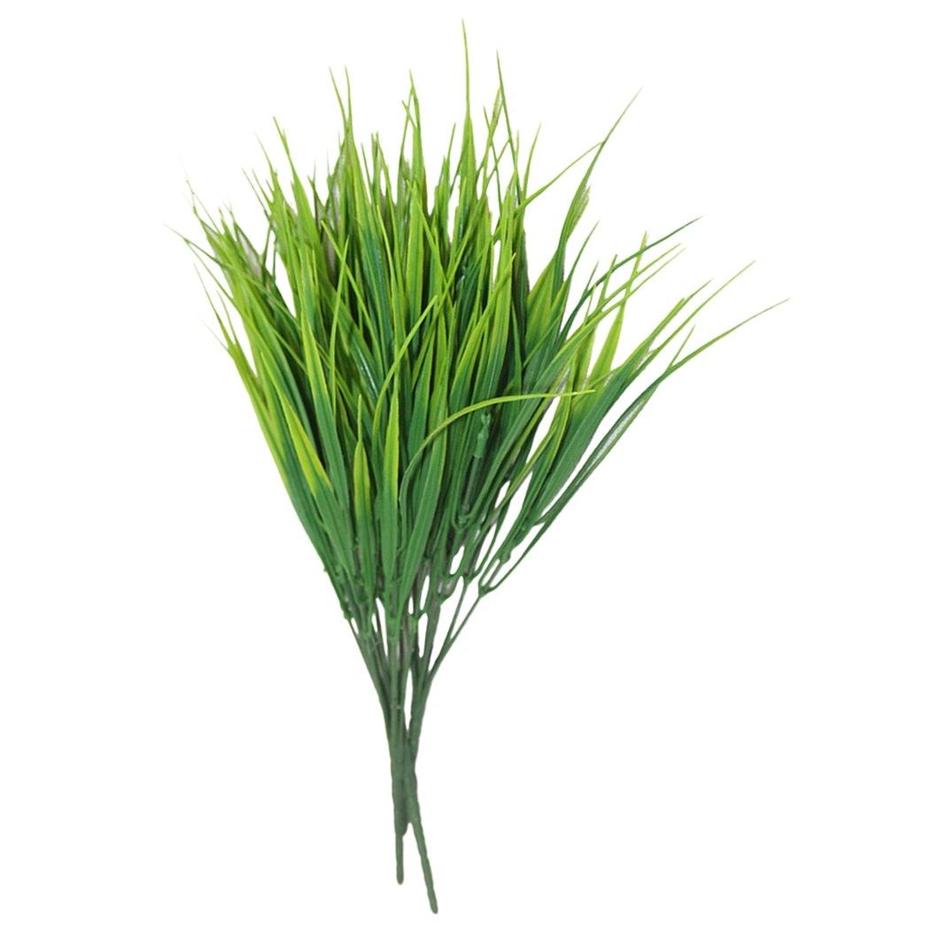 New Artificial Shrubs Boston Fern Grass Fake Green Bushes Indoor Outdoor UV Resistant Indoor Outside For Home Garden Porch Window Décor Stevvex