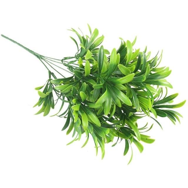 New Artificial Shrubs Boston Fern Grass Fake Green Bushes Indoor Outdoor UV Resistant Indoor Outside For Home Garden Porch Window Décor Stevvex