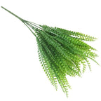 New Artificial Shrubs Boston Fern Grass Fake Green Bushes Indoor Outdoor UV Resistant Indoor Outside For Home Garden Porch Window Décor Stevvex