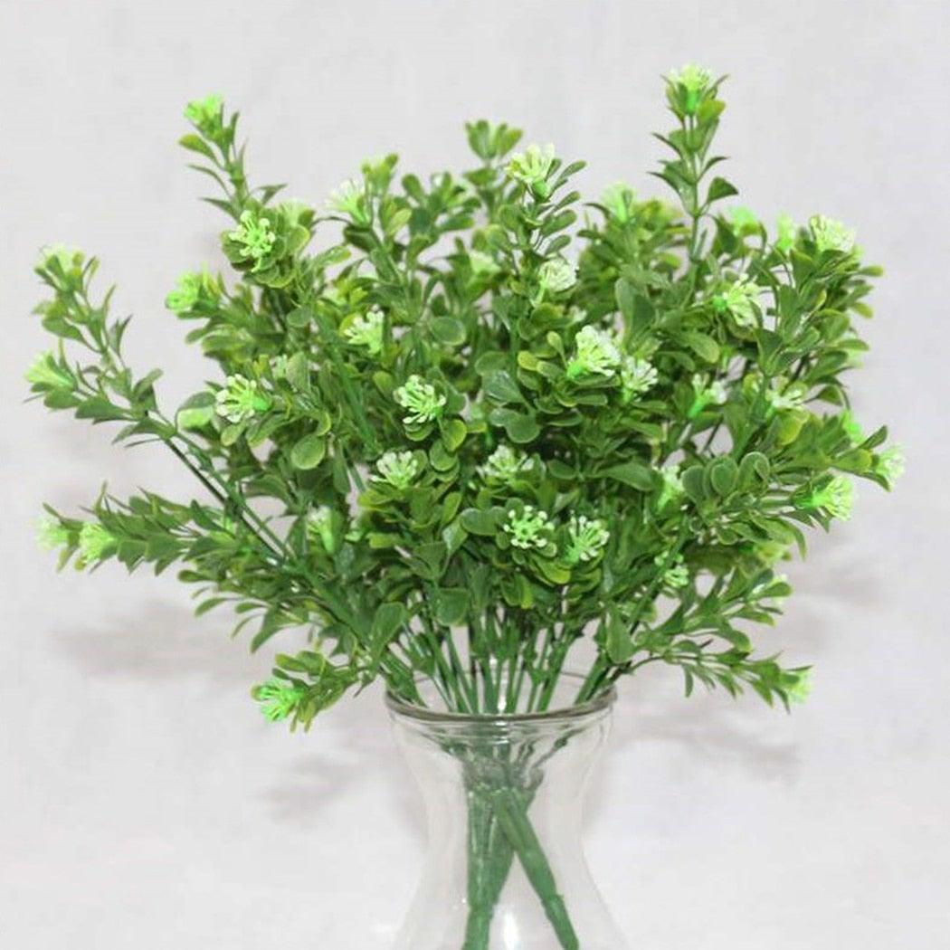 New Artificial Shrubs Boston Fern Grass Fake Green Bushes Indoor Outdoor UV Resistant Indoor Outside For Home Garden Porch Window Décor Stevvex