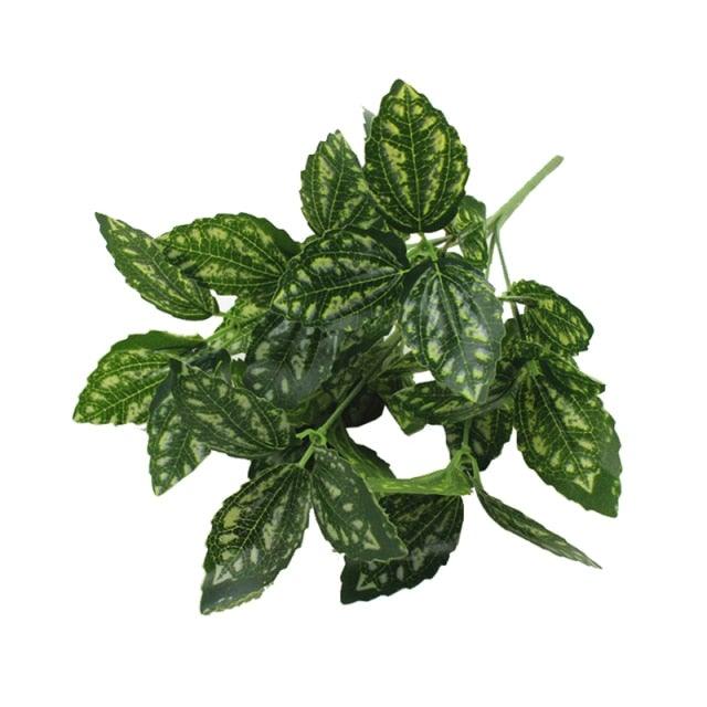 New Artificial Shrubs Boston Fern Grass Fake Green Bushes Indoor Outdoor UV Resistant Indoor Outside For Home Garden Porch Window Décor Stevvex