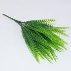 New Artificial Shrubs Boston Fern Grass Fake Green Bushes Indoor Outdoor UV Resistant Indoor Outside For Home Garden Porch Window Décor Stevvex