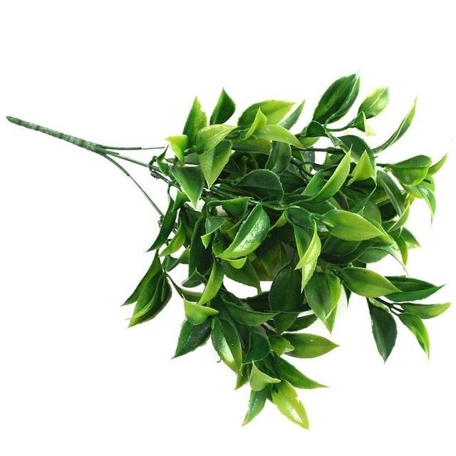 New Artificial Shrubs Boston Fern Grass Fake Green Bushes Indoor Outdoor UV Resistant Indoor Outside For Home Garden Porch Window Décor Stevvex