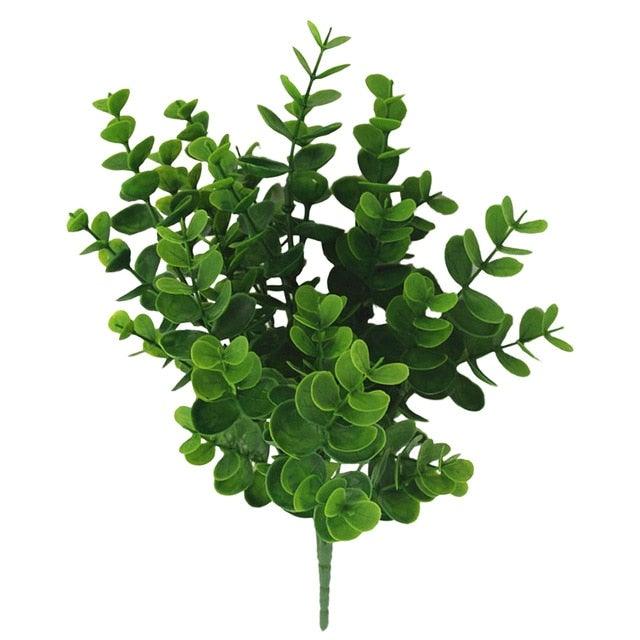 New Artificial Shrubs Boston Fern Grass Fake Green Bushes Indoor Outdoor UV Resistant Indoor Outside For Home Garden Porch Window Décor Stevvex