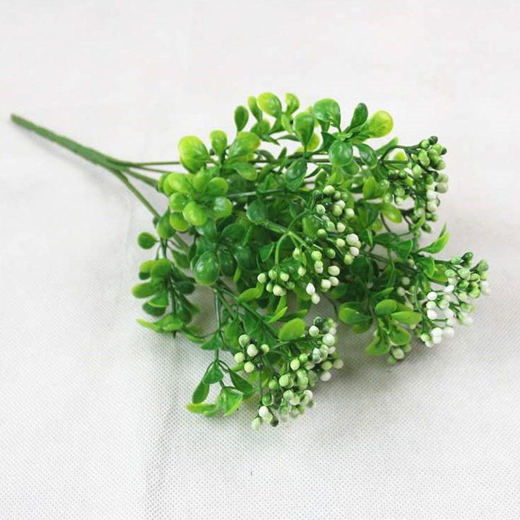 New Artificial Shrubs Boston Fern Grass Fake Green Bushes Indoor Outdoor UV Resistant Indoor Outside For Home Garden Porch Window Décor Stevvex