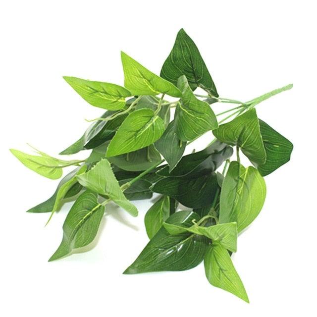 New Artificial Shrubs Boston Fern Grass Fake Green Bushes Indoor Outdoor UV Resistant Indoor Outside For Home Garden Porch Window Décor Stevvex