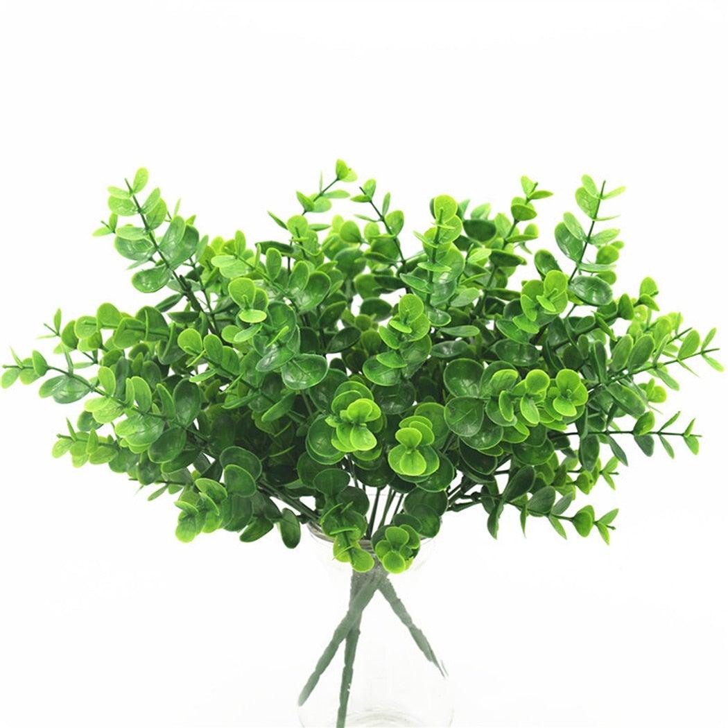 New Artificial Shrubs Boston Fern Grass Fake Green Bushes Indoor Outdoor UV Resistant Indoor Outside For Home Garden Porch Window Décor Stevvex