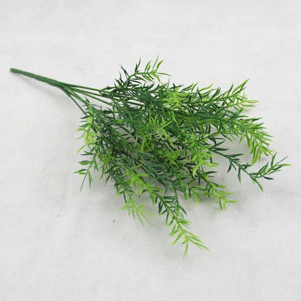 New Artificial Shrubs Boston Fern Grass Fake Green Bushes Indoor Outdoor UV Resistant Indoor Outside For Home Garden Porch Window Décor Stevvex
