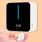 New Automatic Induction Foaming Hand Washer LED Display Screen Washing Machine Infrared Sensor Soap Dispenser For Bathroom Wall Automatic Induction Soap Dispenser Wall-Mounted Mobile Phone Washing Infrared Thermometer Household Charging Contact-Free Hand Stevvex