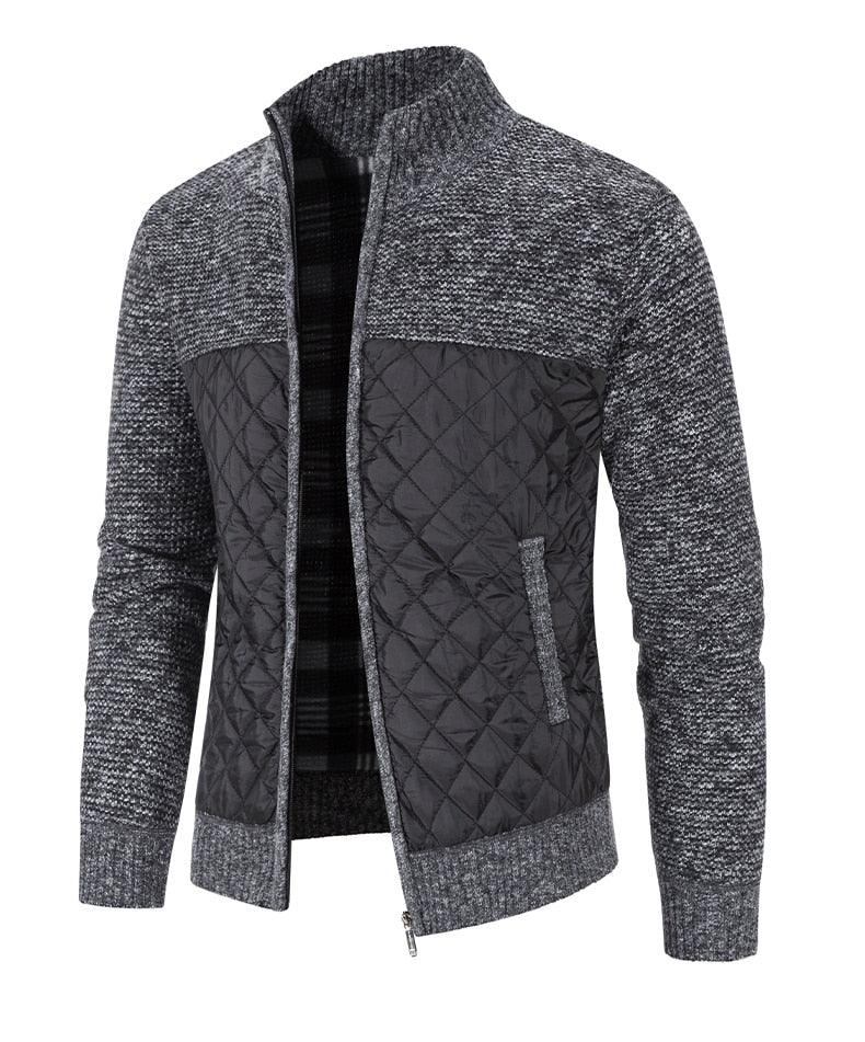 New Autumn Winter Jacket Men Warm Casual Slim Fit Fleece Jacket Elegant Jackets For Men Warm Soft Sweater Solid Jackets Casual Business Men Clothing Lightweight Hooded Jackets Stevvex