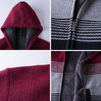 New Autumn Winter Jacket Men Warm Casual Slim Fit Fleece Jacket Elegant Jackets For Men Warm Soft Sweater Solid Jackets Casual Business Men Clothing Lightweight Hooded Jackets Stevvex