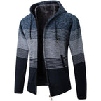 New Autumn Winter Jacket Men Warm Casual Slim Fit Fleece Jacket Elegant Jackets For Men Warm Soft Sweater Solid Jackets Casual Business Men Clothing Lightweight Hooded Jackets Stevvex