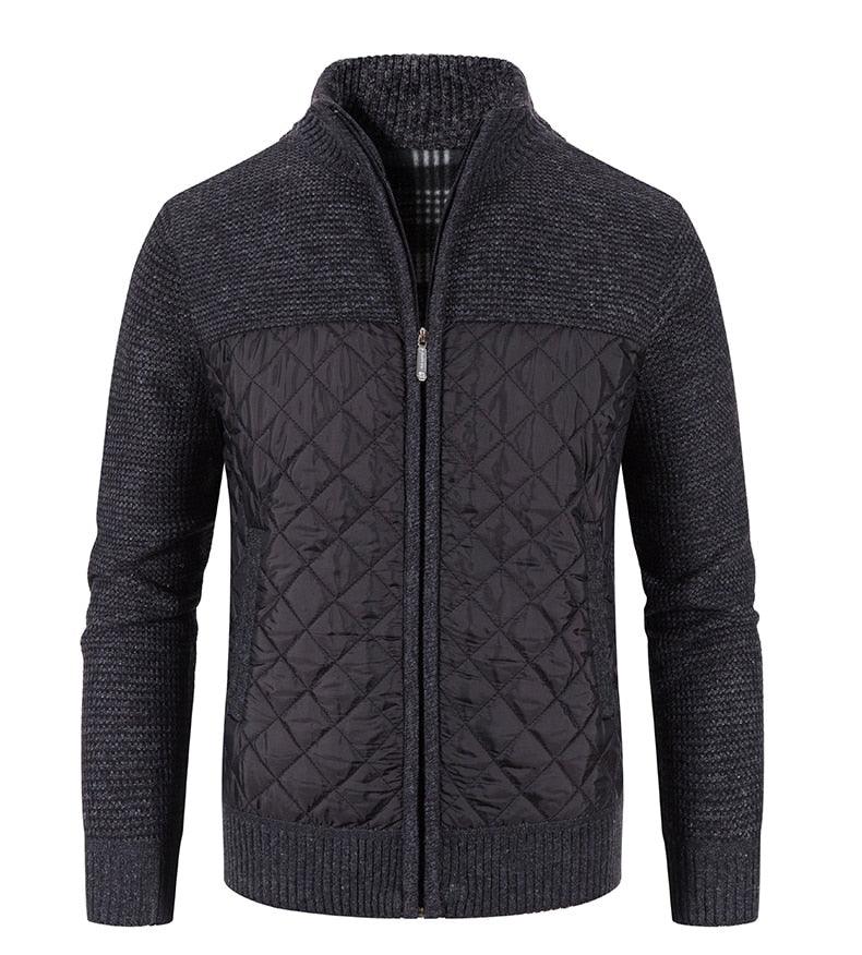 New Autumn Winter Jacket Men Warm Casual Slim Fit Fleece Jacket Elegant Jackets For Men Warm Soft Sweater Solid Jackets Casual Business Men Clothing Lightweight Hooded Jackets Stevvex