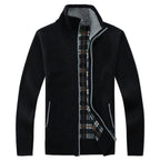 New Autumn Winter Jacket Men Warm Casual Slim Fit Fleece Jacket Elegant Jackets For Men Warm Soft Sweater Solid Jackets Casual Business Men Clothing Lightweight Hooded Jackets Stevvex