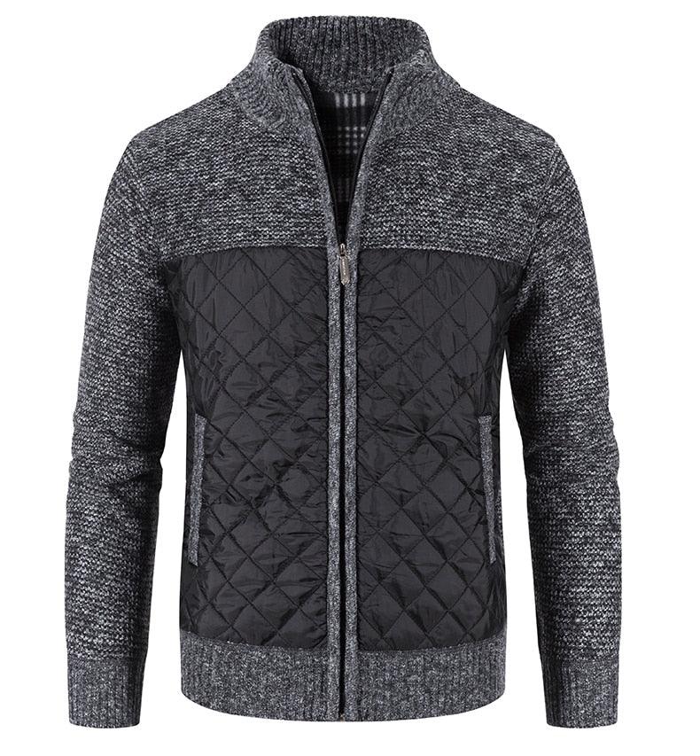 New Autumn Winter Jacket Men Warm Casual Slim Fit Fleece Jacket Elegant Jackets For Men Warm Soft Sweater Solid Jackets Casual Business Men Clothing Lightweight Hooded Jackets Stevvex