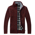 New Autumn Winter Jacket Men Warm Casual Slim Fit Fleece Jacket Elegant Jackets For Men Warm Soft Sweater Solid Jackets Casual Business Men Clothing Lightweight Hooded Jackets Stevvex