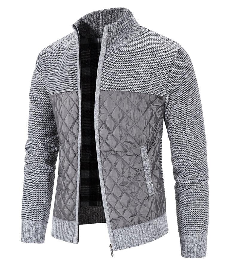 New Autumn Winter Jacket Men Warm Casual Slim Fit Fleece Jacket Elegant Jackets For Men Warm Soft Sweater Solid Jackets Casual Business Men Clothing Lightweight Hooded Jackets Stevvex