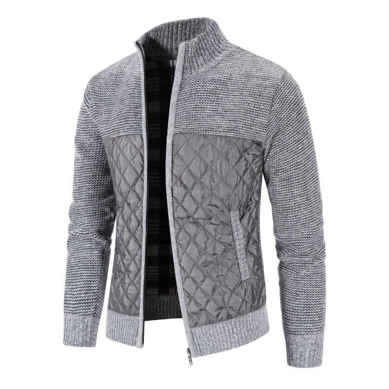 New Autumn Winter Jacket Men Warm Casual Slim Fit Fleece Jacket Elegant Jackets For Men Warm Soft Sweater Solid Jackets Casual Business Men Clothing Lightweight Hooded Jackets Stevvex