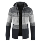 New Autumn Winter Jacket Men Warm Casual Slim Fit Fleece Jacket Elegant Jackets For Men Warm Soft Sweater Solid Jackets Casual Business Men Clothing Lightweight Hooded Jackets Stevvex