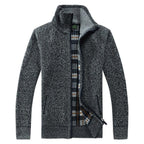 New Autumn Winter Jacket Men Warm Casual Slim Fit Fleece Jacket Elegant Jackets For Men Warm Soft Sweater Solid Jackets Casual Business Men Clothing Lightweight Hooded Jackets Stevvex