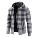 New Autumn Winter Jacket Men Warm Casual Slim Fit Fleece Jacket Elegant Jackets For Men Warm Soft Sweater Solid Jackets Casual Business Men Clothing Lightweight Hooded Jackets Stevvex