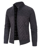New Autumn Winter Jacket Men Warm Casual Slim Fit Fleece Jacket Elegant Jackets For Men Warm Soft Sweater Solid Jackets Casual Business Men Clothing Lightweight Hooded Jackets Stevvex