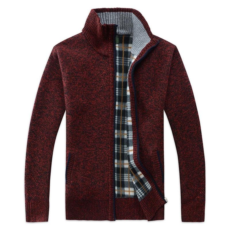 New Autumn Winter Jacket Men Warm Casual Slim Fit Fleece Jacket Elegant Jackets For Men Warm Soft Sweater Solid Jackets Casual Business Men Clothing Lightweight Hooded Jackets Stevvex