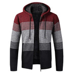 New Autumn Winter Jacket Men Warm Casual Slim Fit Fleece Jacket Elegant Jackets For Men Warm Soft Sweater Solid Jackets Casual Business Men Clothing Lightweight Hooded Jackets Stevvex