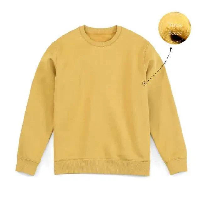 New Autumn  Winter Sweatshirt Men Casual Minimalist Sweatshirt O-Neck For Men Solid Color Ladies Long Sleeve Casual Pullover Clothes Sweatshirt Stevvex