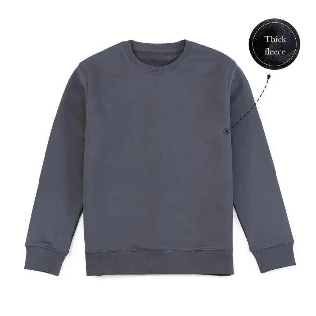 New Autumn  Winter Sweatshirt Men Casual Minimalist Sweatshirt O-Neck For Men Solid Color Ladies Long Sleeve Casual Pullover Clothes Sweatshirt Stevvex